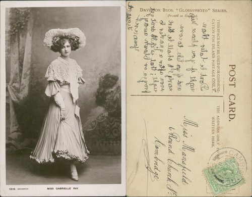 Postcard miss gabrielle - postcard, ray