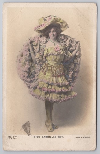 Postcard vintage miss - postcard,
