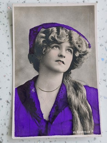 Vintage postcard gabrielle - postcard,