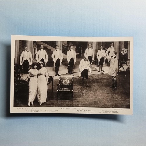 Music theatre postcard - music,