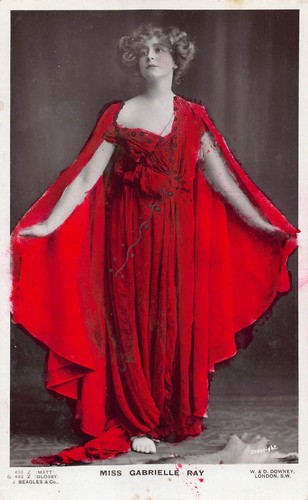 Postcard actress theatre - postcard,