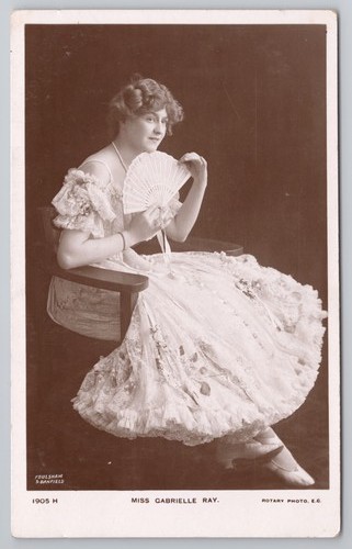 Rppc actress gabrielle ray - gabrielle, fan