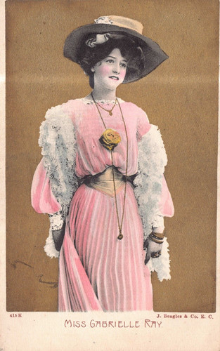 Postcard edwardian actress - -,